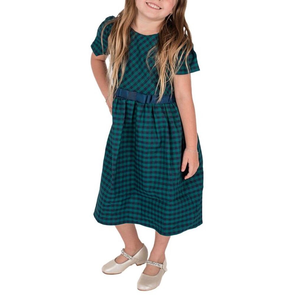 Popatu Girls Party Dress, Green